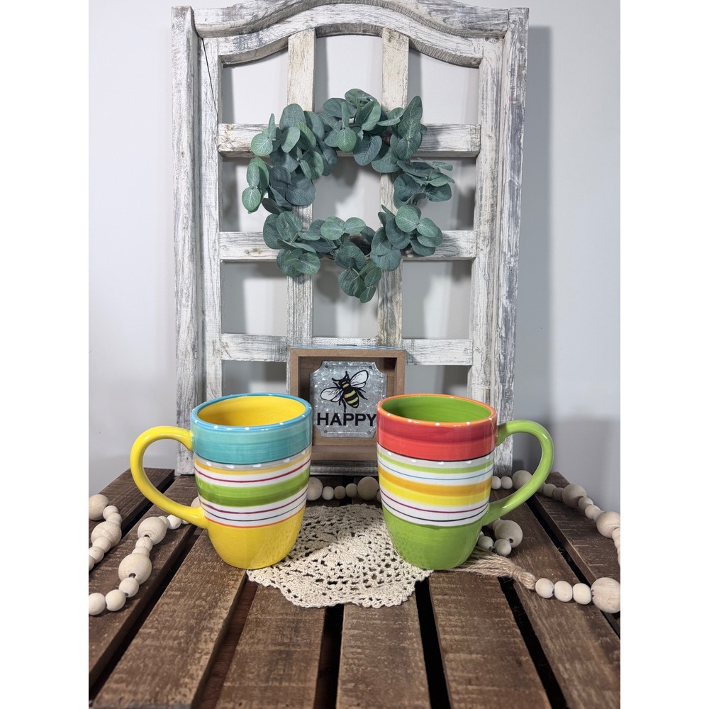 Certified International Mariachi Mugs (Set of 2), 20 oz, Multicolor